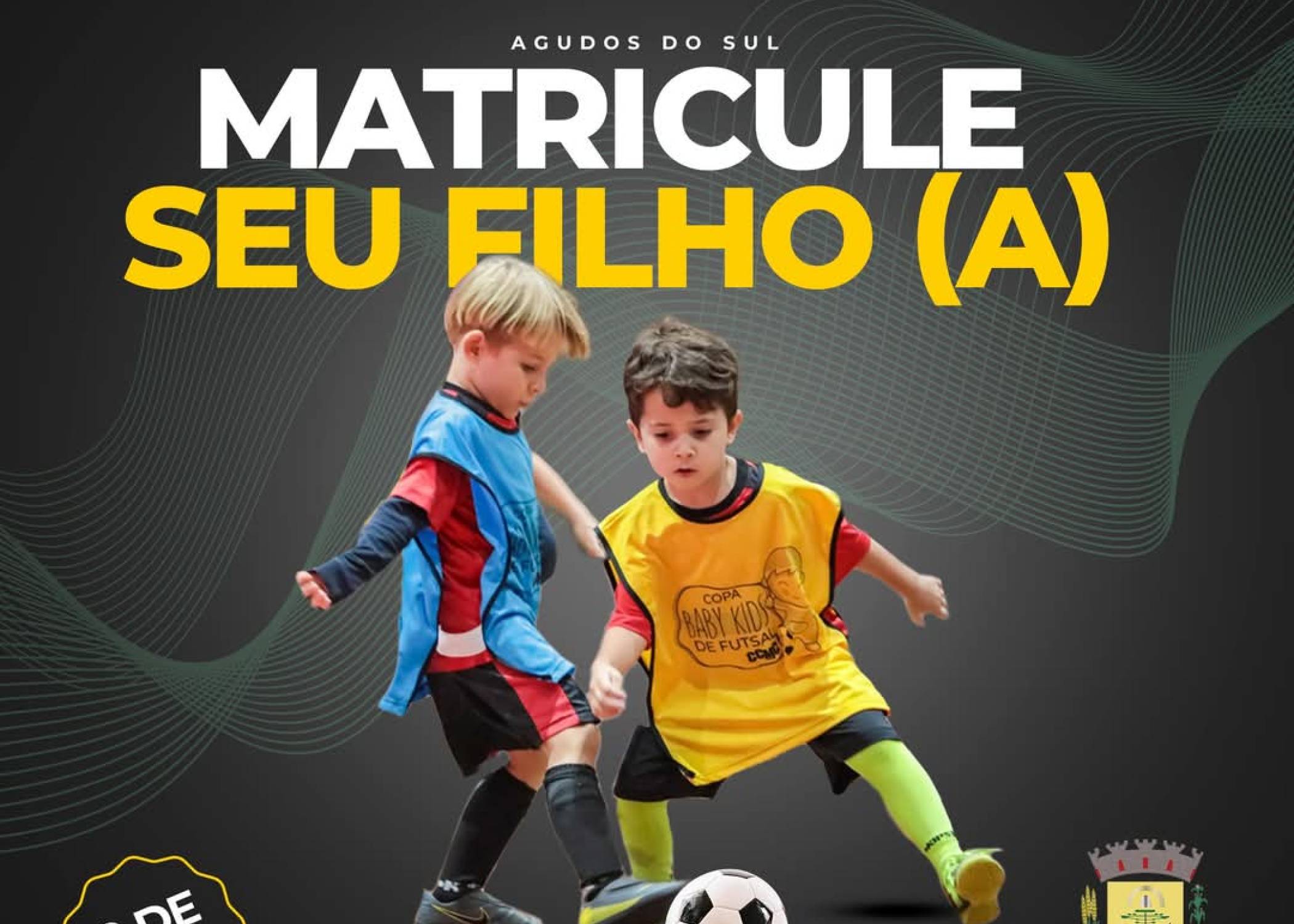 Estão abertas as Inscrições para escolinha de futsal 2025.