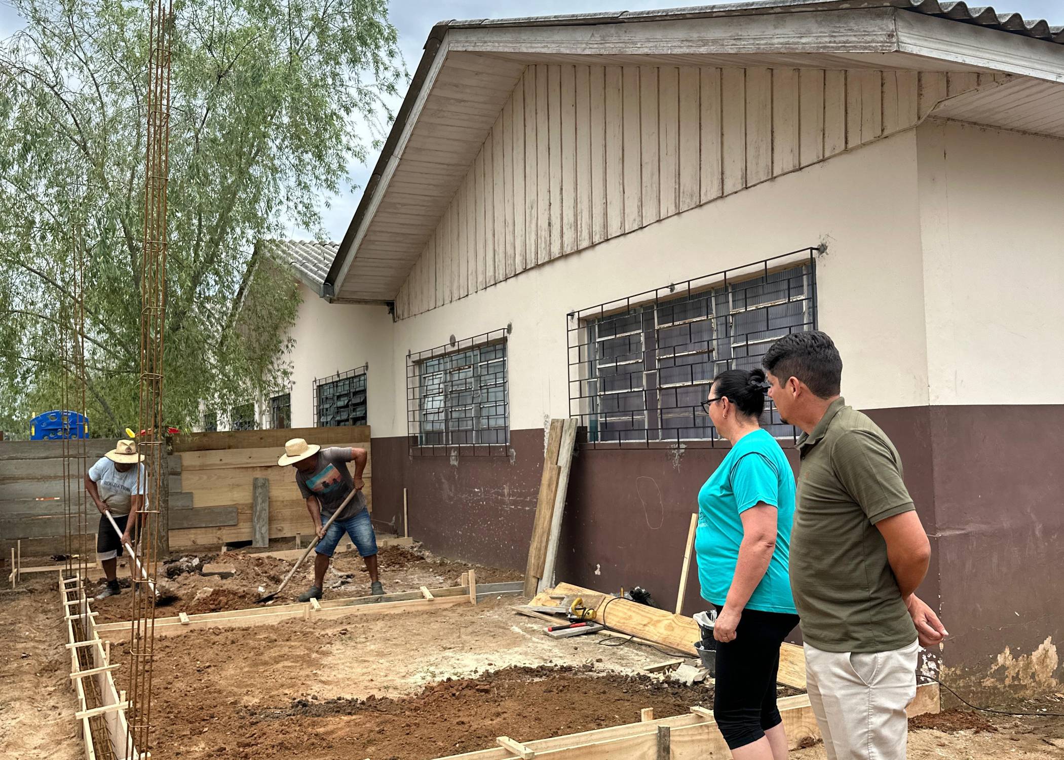 Prefeitura de Agudos do Sul inicia ampliação da Creche Municipal.